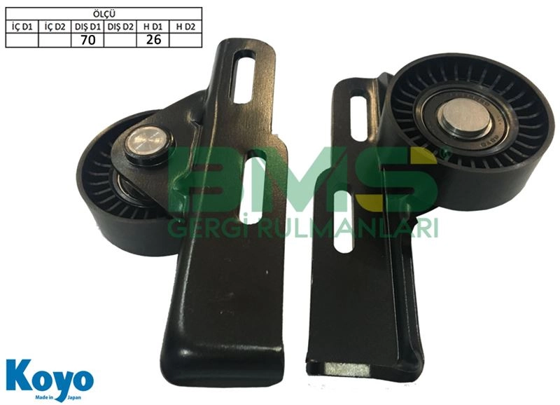 BMS 004 MEGANE 1 ALTERNATÖR GERGİ RULMANI UZUN TİP 